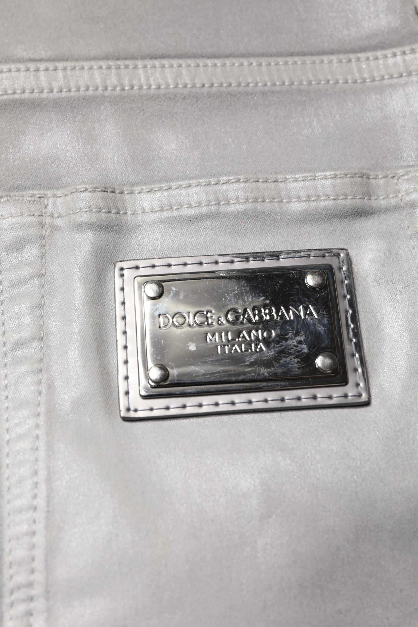 Джинсы Dolce & Gabbana из хлопка стрейч для мужчин, узкий крой