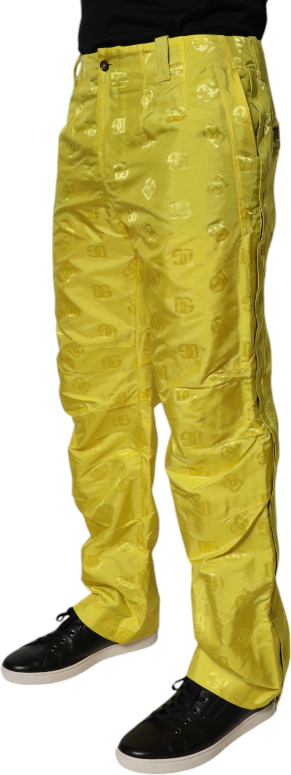 Polyester Straight Pants Dolce & Gabbana