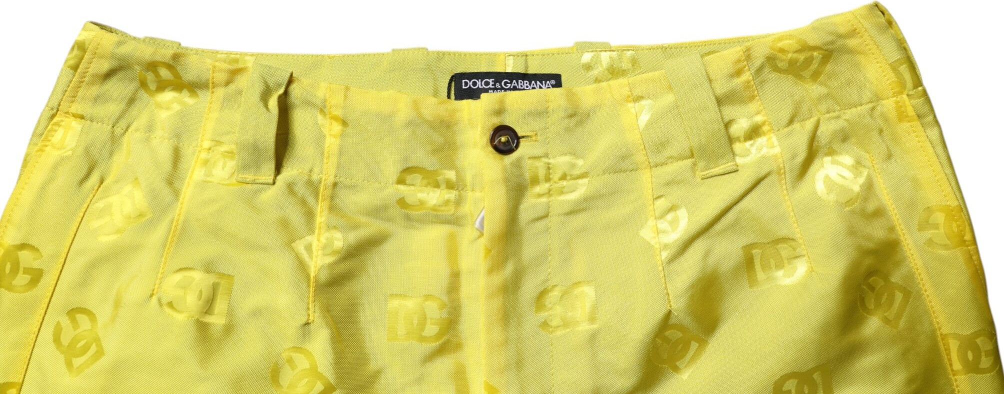 Polyester Straight Pants Dolce & Gabbana