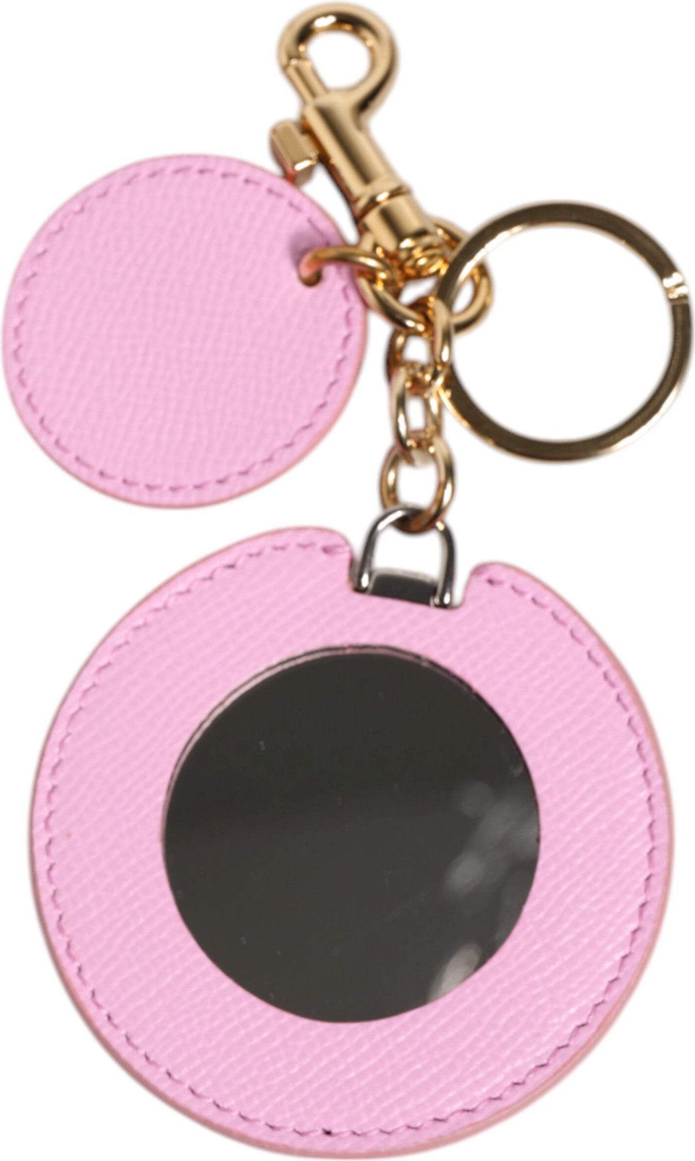Kaltagay Dolce & Gabbana Pushti buzoq terisi Olti metall logotipi bosilgan kalta kalitlargagina