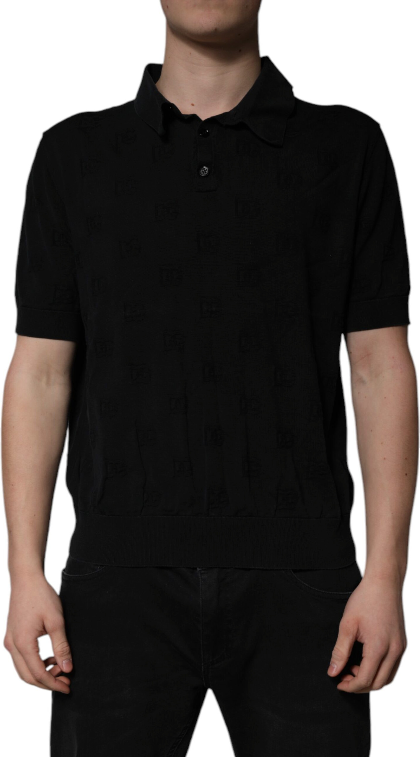 Dolce & Gabbana qora ipak yoqali polotnes