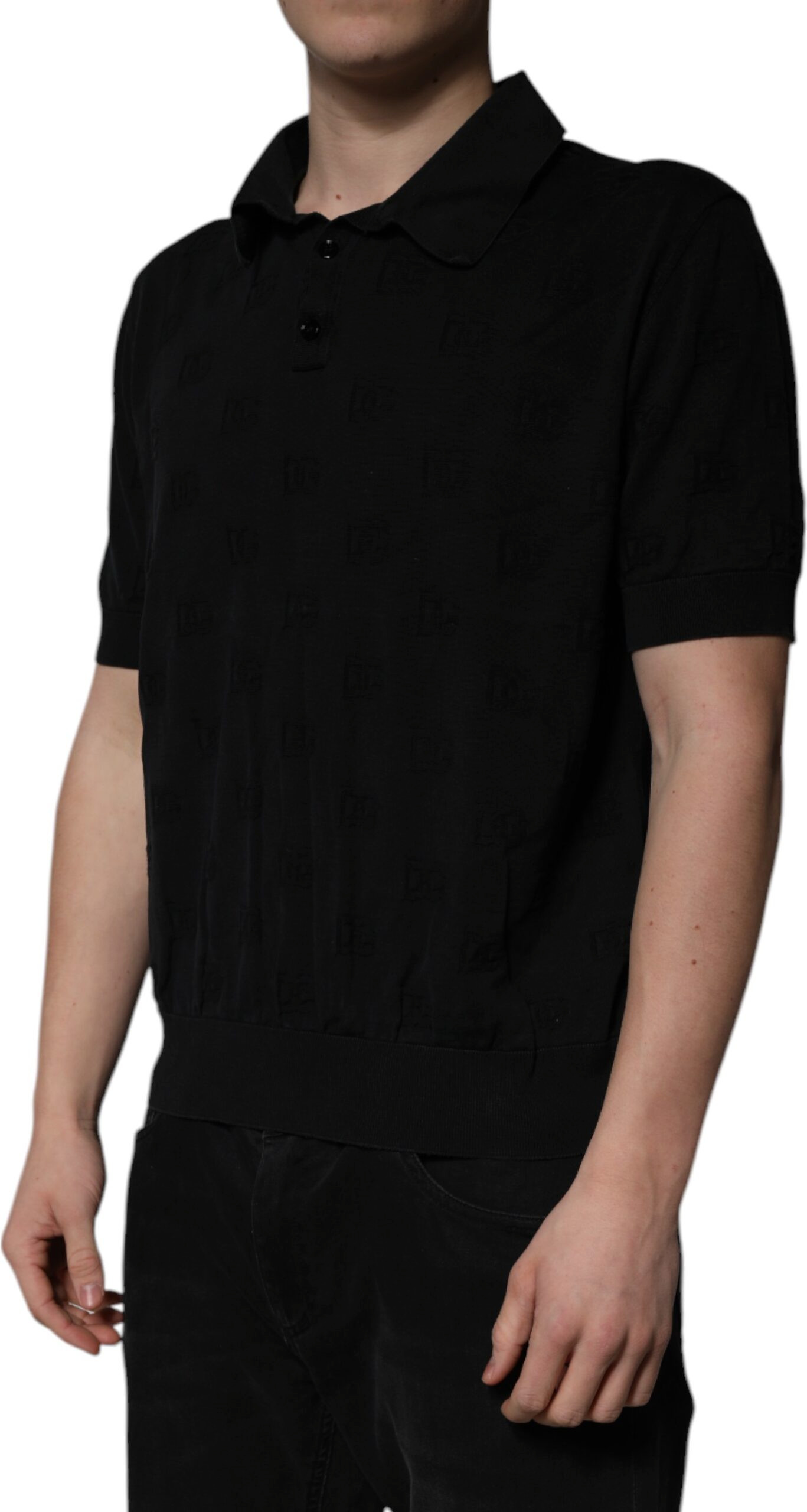 Dolce & Gabbana qora ipak yoqali polotnes