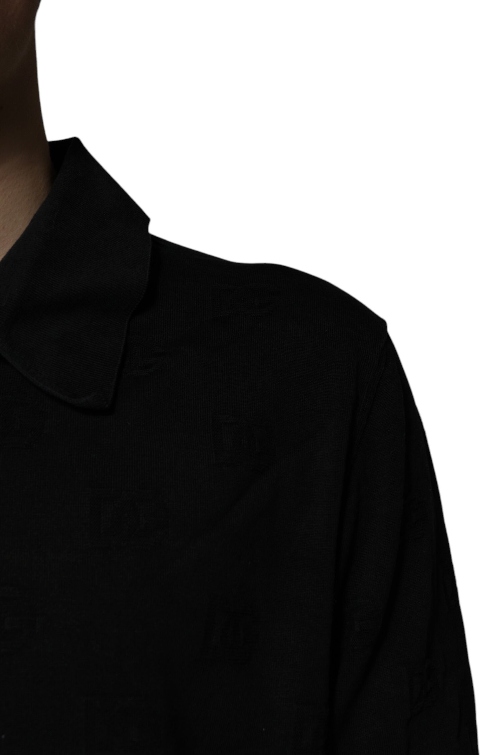 Dolce & Gabbana qora ipak yoqali polotnes
