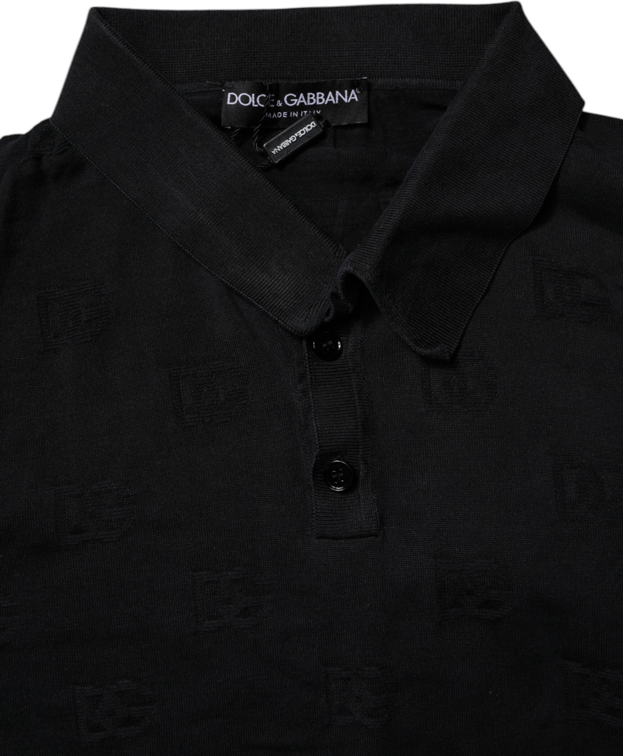 Dolce & Gabbana qora ipak yoqali polotnes
