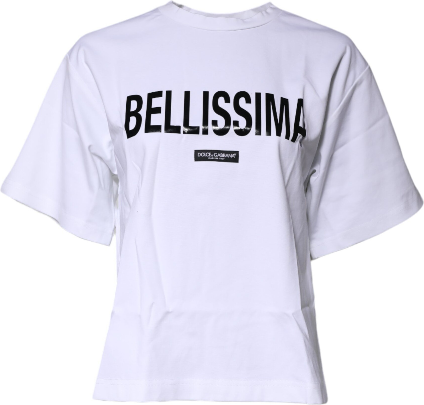 White Bellissima Crew Neck T-shirt by Dolce & Gabbana