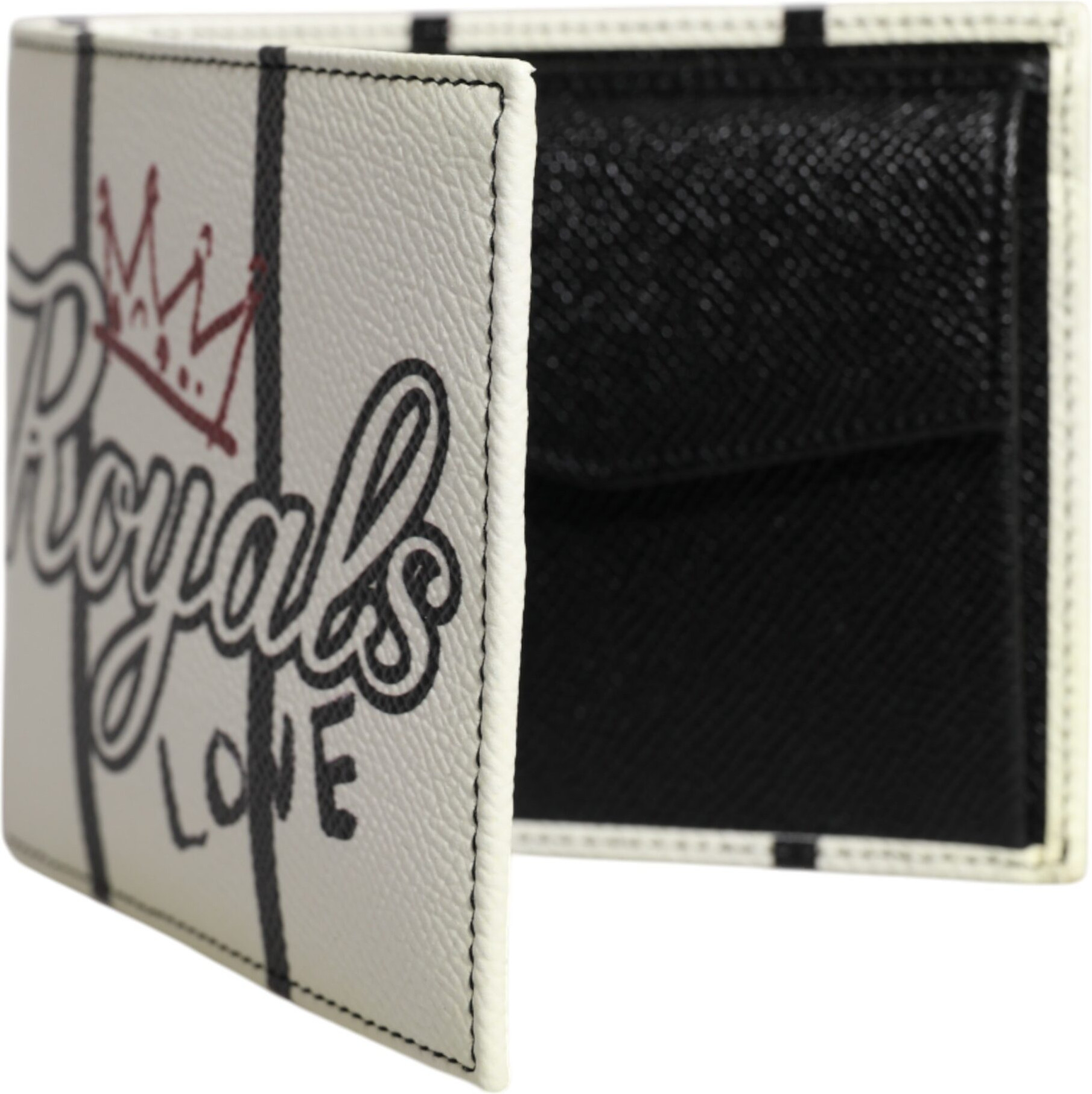 Bifold Card Holder Wallet Dolce & Gabbana White Leather