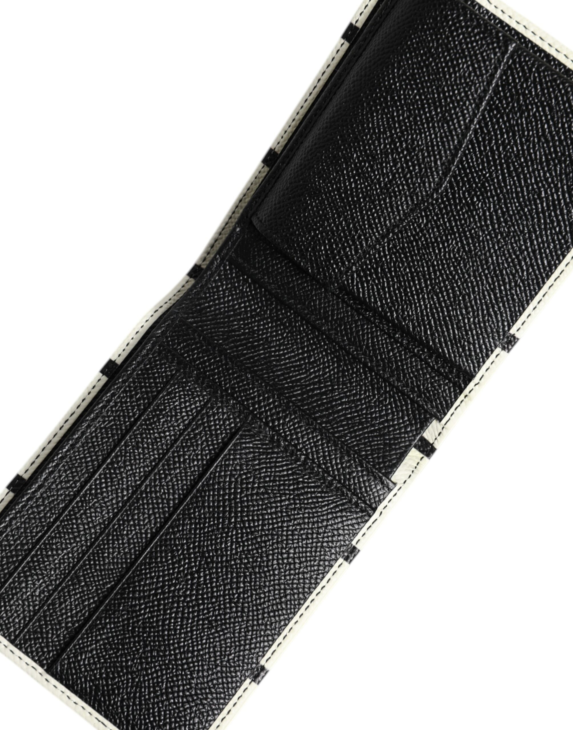 Bifold Card Holder Wallet Dolce & Gabbana White Leather