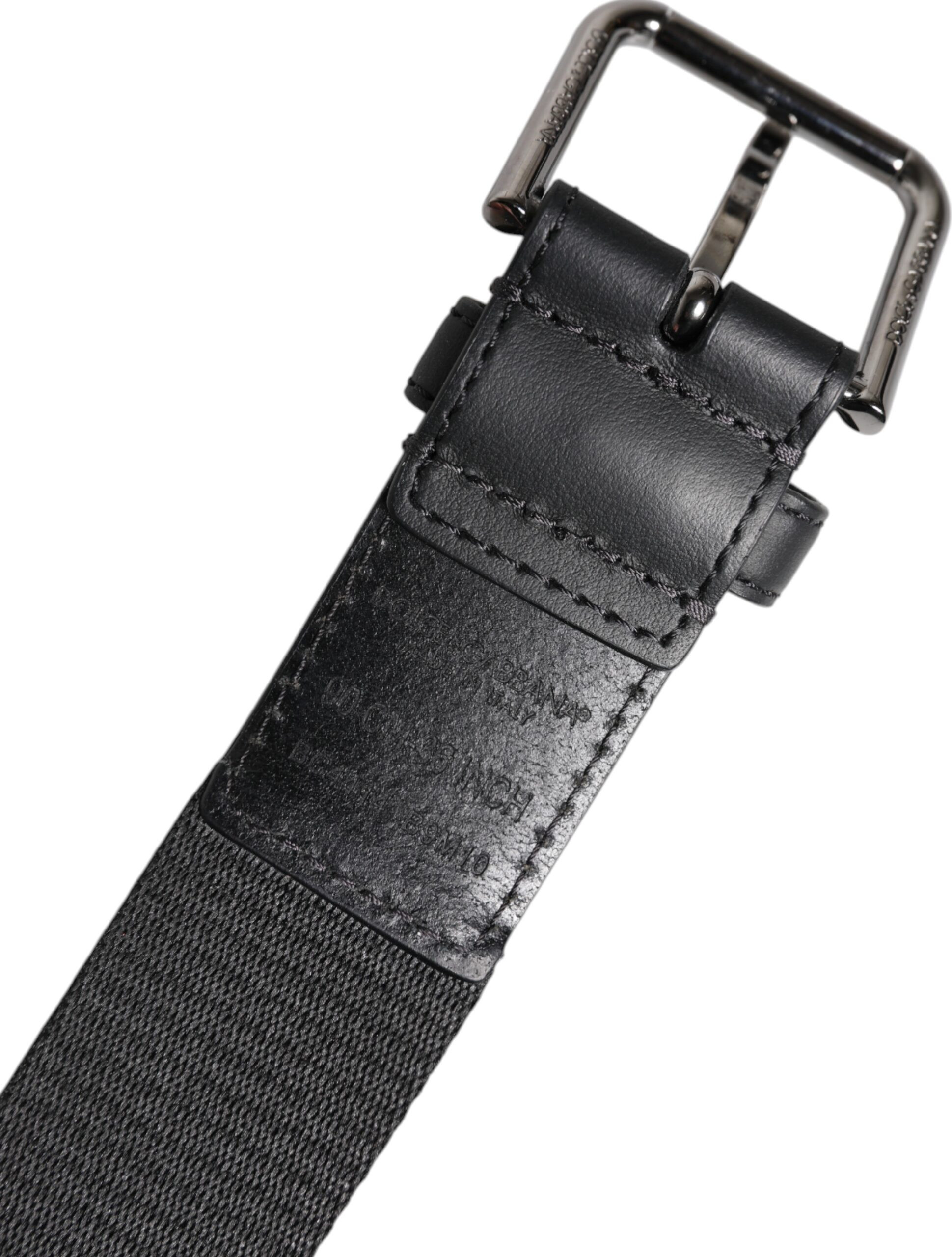 Belt Dolce & Gabbana Green Black Classic Metal Logo Buckle
