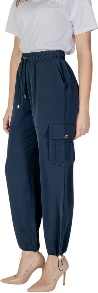 Trousers Liu Jo Blue Polyester Cargo