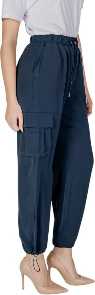 Trousers Liu Jo Blue Polyester Cargo