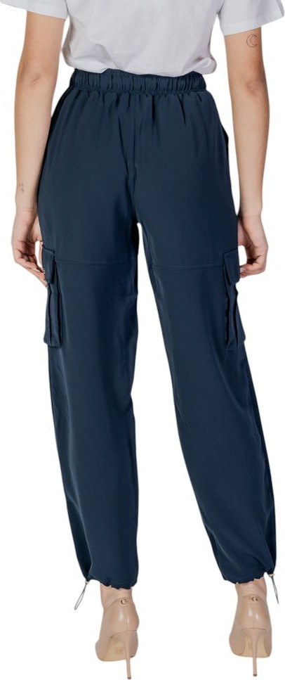 Trousers Liu Jo Blue Polyester Cargo