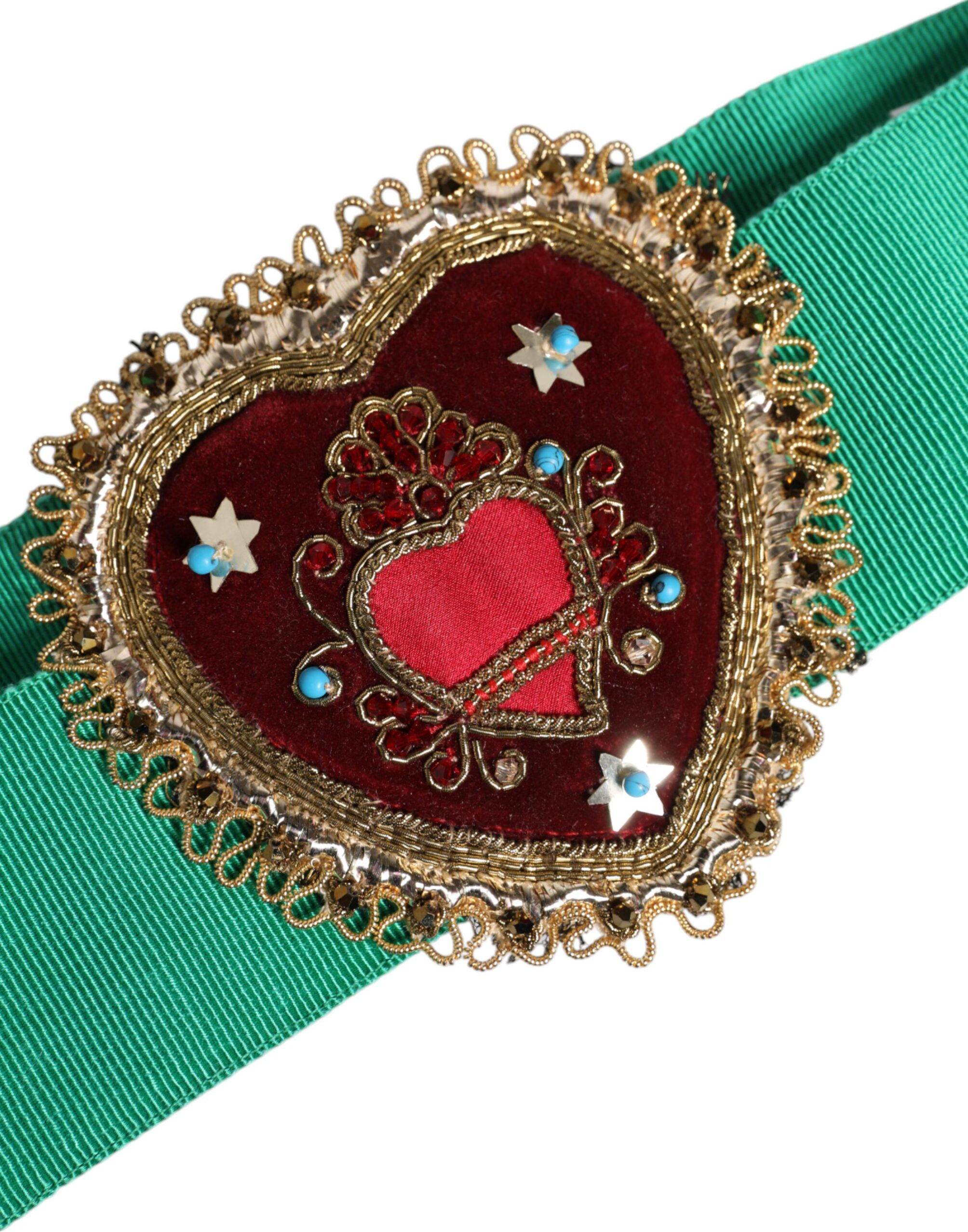 Kamari Dolce & Gabbana Yashil Streychli Keng Bel Yurak bezakli