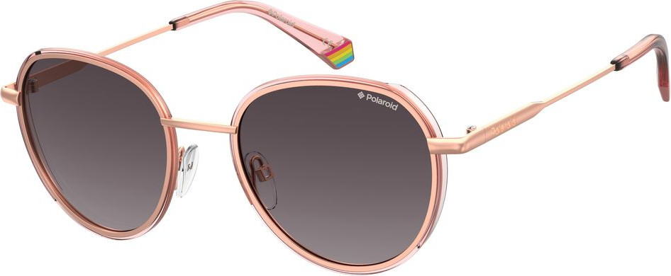 Sunglasses Polaroid Rose Gold Metal Sunglasses