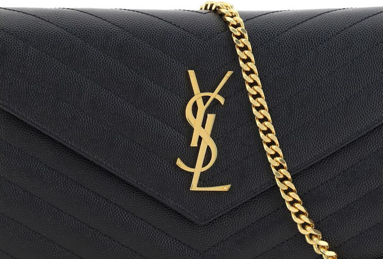 Saint Laurent Logotipli Yelkadan Taqiladigan Sumka