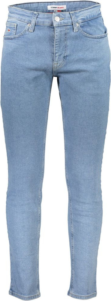 Tommy Hilfiger Yengil Moviy Paxta Erkaklar uchun Slim Tapered Jinsi