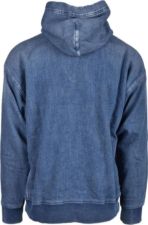 Blue Cotton Hoodie Diesel