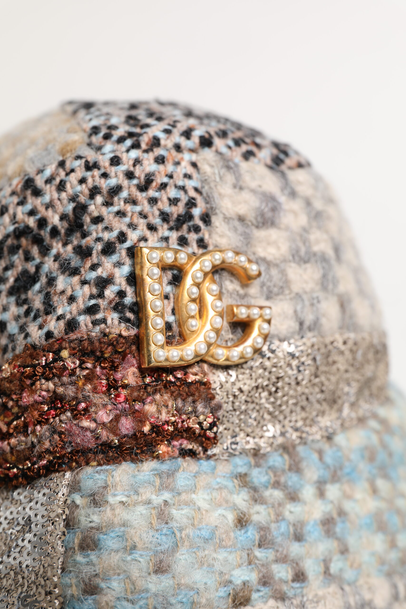 Dolce & Gabbana "Patchwork Embellished" ko'p rangliBucket Shapka