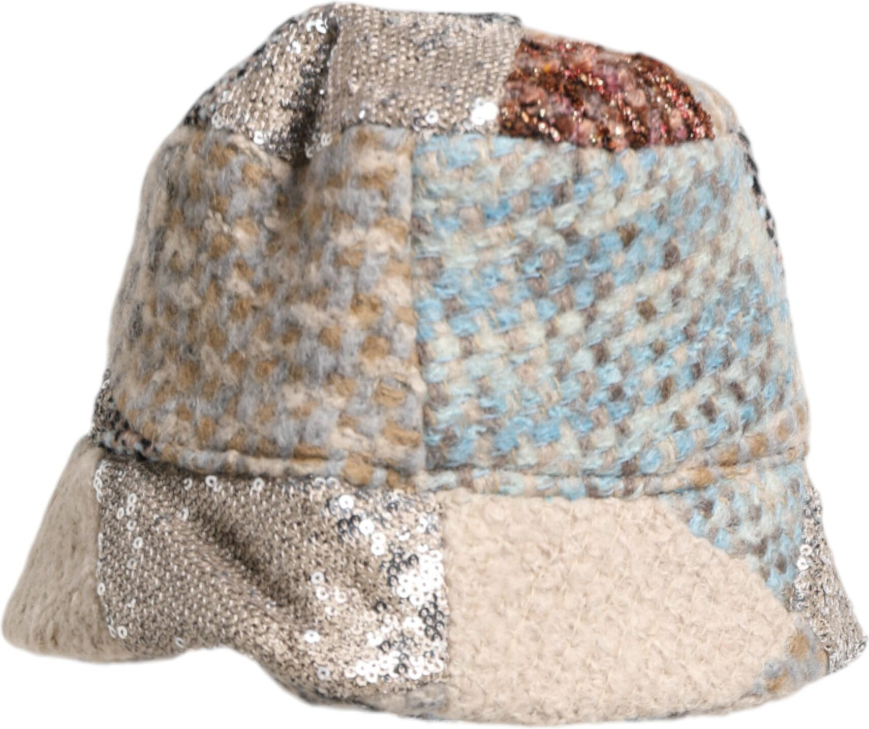 Dolce & Gabbana "Patchwork Embellished" ko'p rangliBucket Shapka