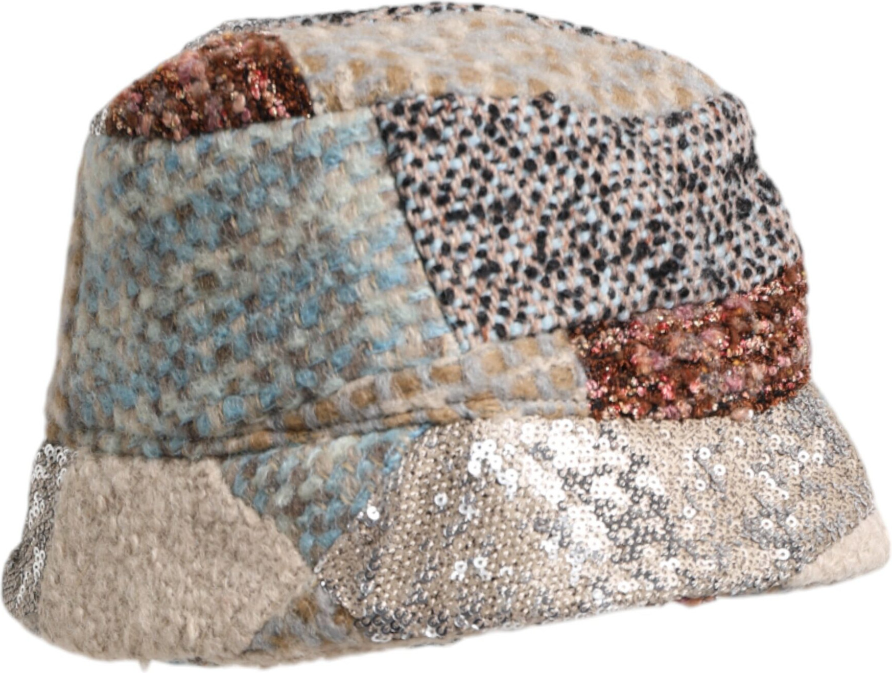 Dolce & Gabbana "Patchwork Embellished" ko'p rangliBucket Shapka