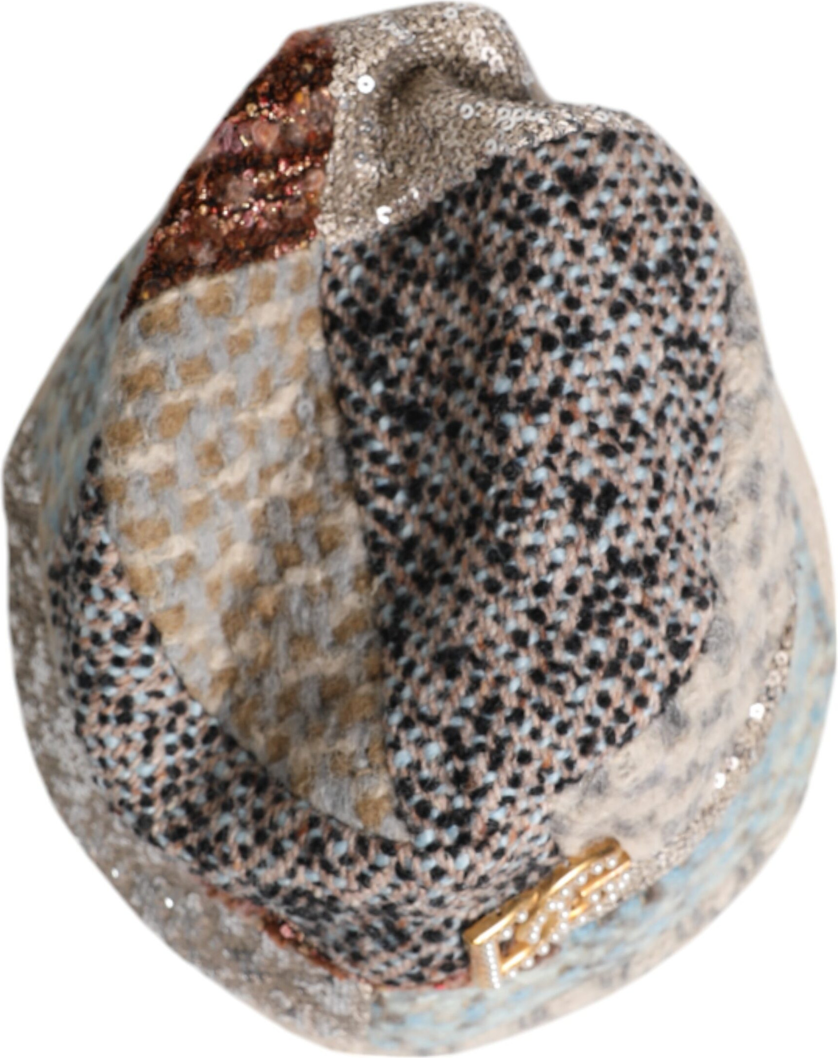 Dolce & Gabbana "Patchwork Embellished" ko'p rangliBucket Shapka