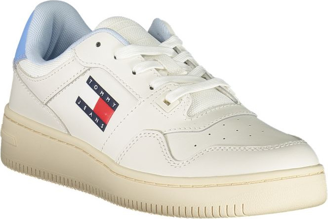 Белые кожаные женские кроссовки Tommy Hilfiger