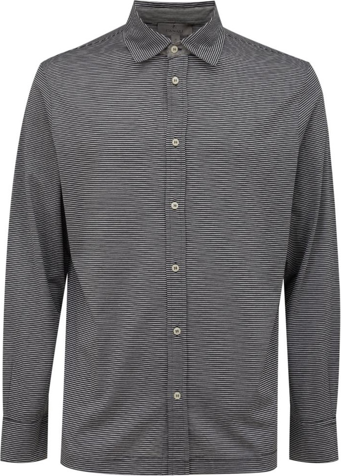 Bicolor Cotton Dress Shirt Canali