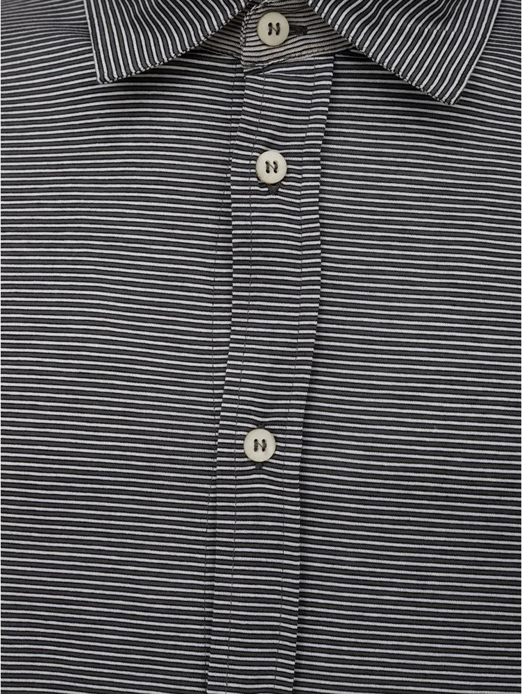 Bicolor Cotton Dress Shirt Canali