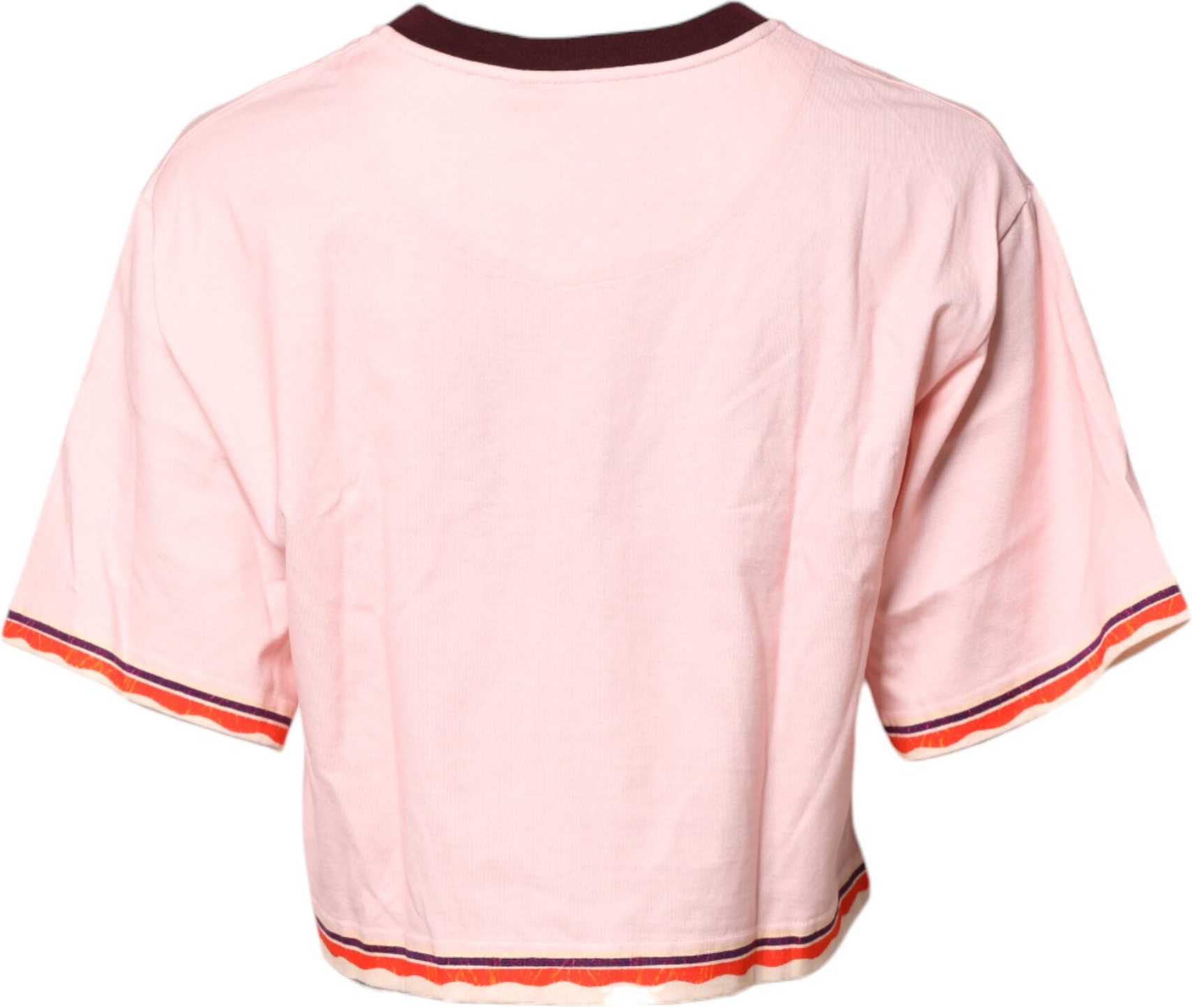 Cotton Short Sleeves Cropped Top Dolce & Gabbana
