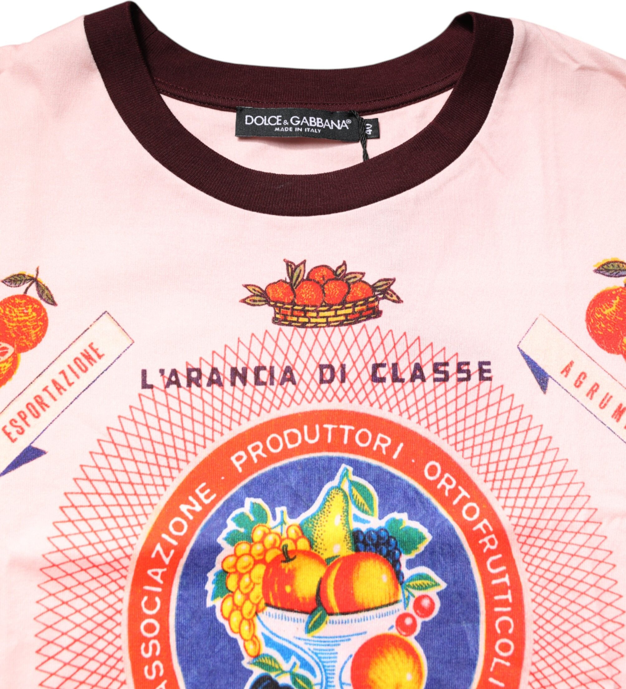 Cotton Short Sleeves Cropped Top Dolce & Gabbana