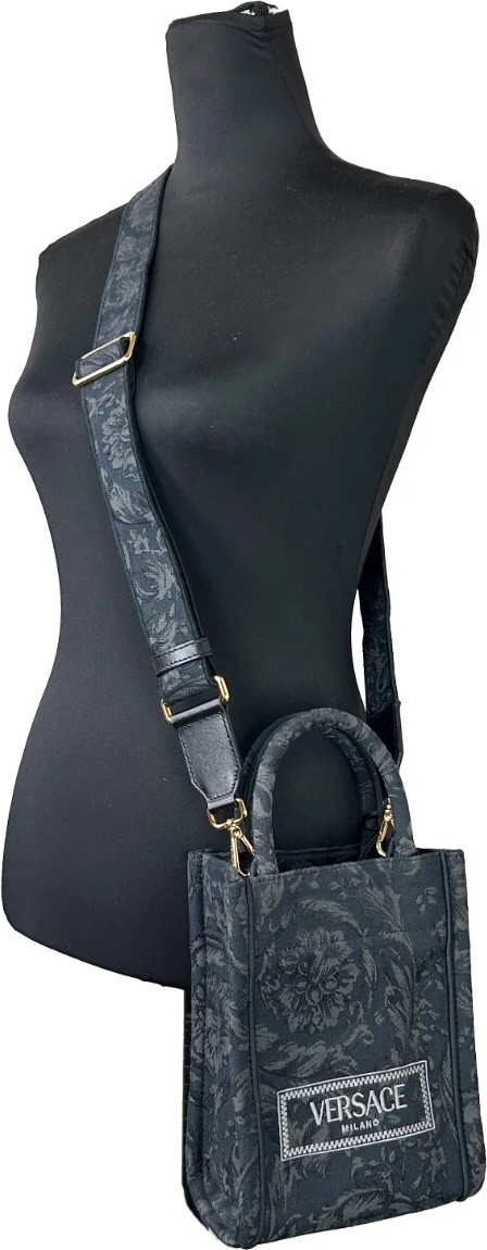 Tote Crossbody Bag Versace Barocco Mini Top Handle