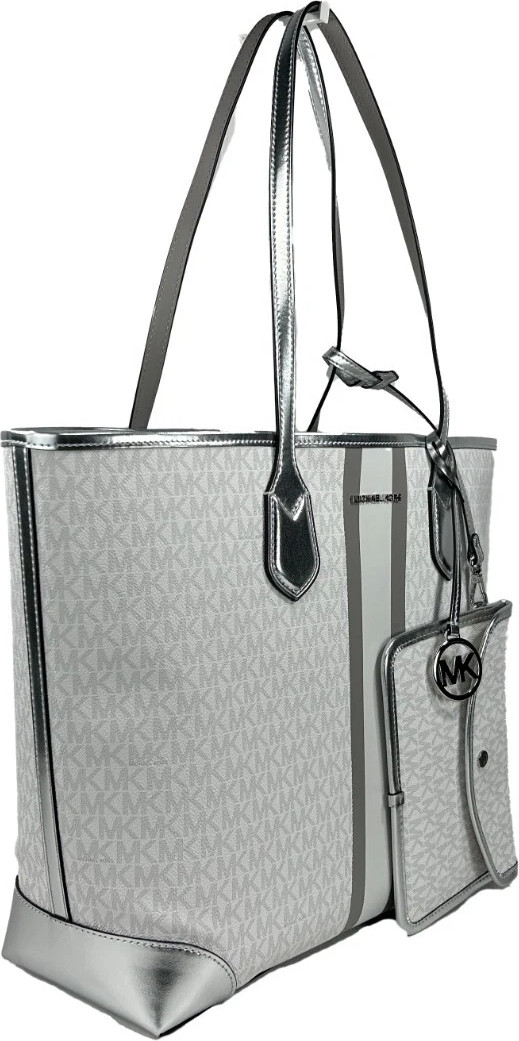 Сумка-тоут Michael Kors Eva Large Stripe Travel Tote Bag Plus Pouch