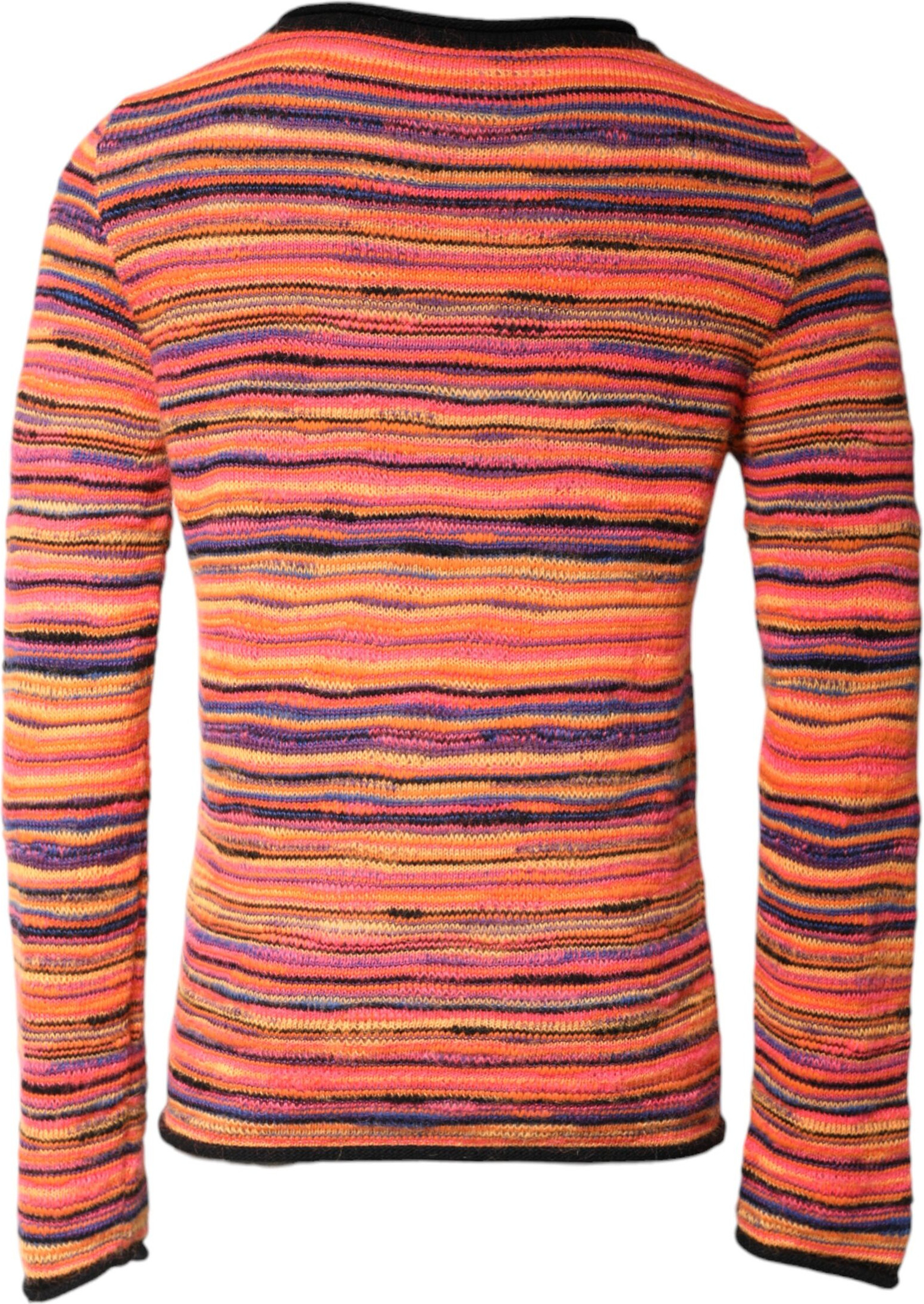 Dolce & Gabbana Multicolor Wool DGLogo Knit Pullover Sweater