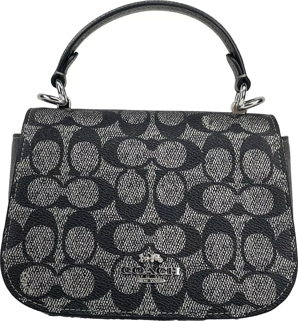 Сумка через плечо Coach Lysa с верхней ручкой Crossbody Gun Metal