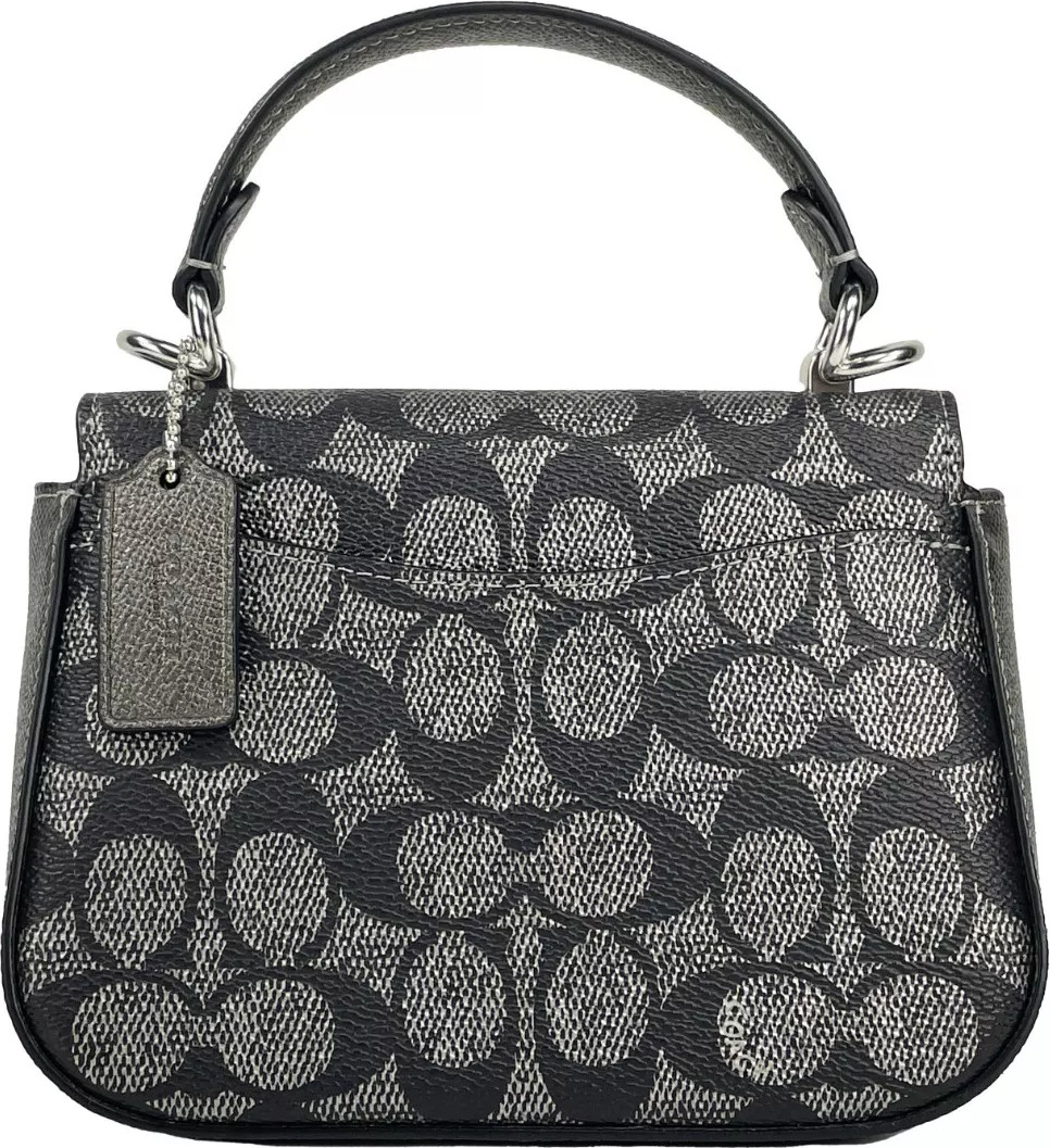 Сумка через плечо Coach Lysa с верхней ручкой Crossbody Gun Metal