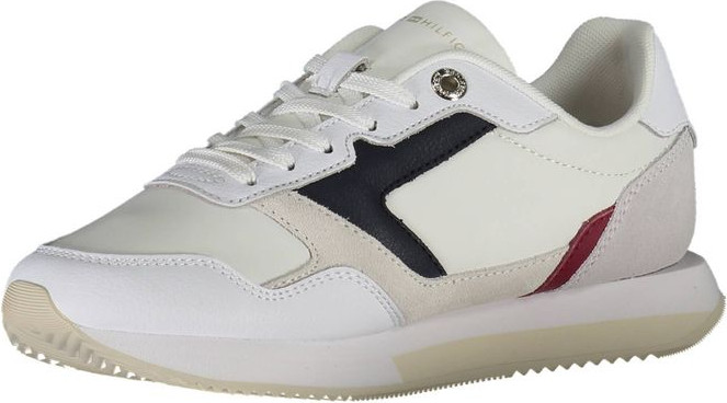 White Leather Women Sneaker Tommy Hilfiger