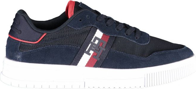 Blue Polyester Men Sneaker