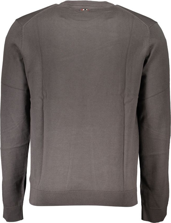 Gray Cotton Men Sweater Napapijri