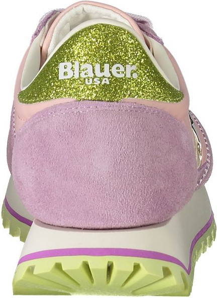 Розовые кроссовки Blauer из полиэстера