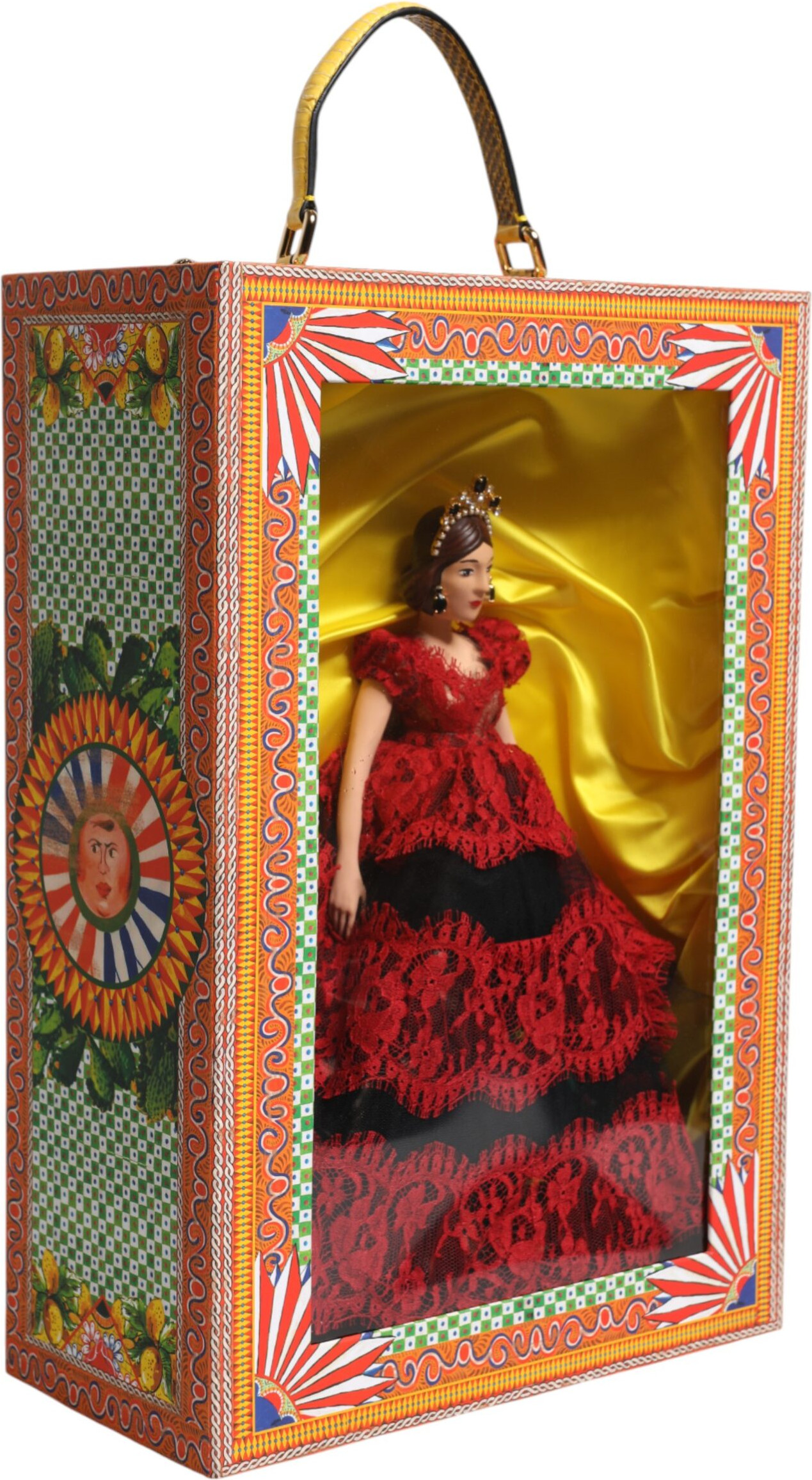 Fashion Box Ceramic Porcelain Dolce & Gabbana Qizil Kiyim