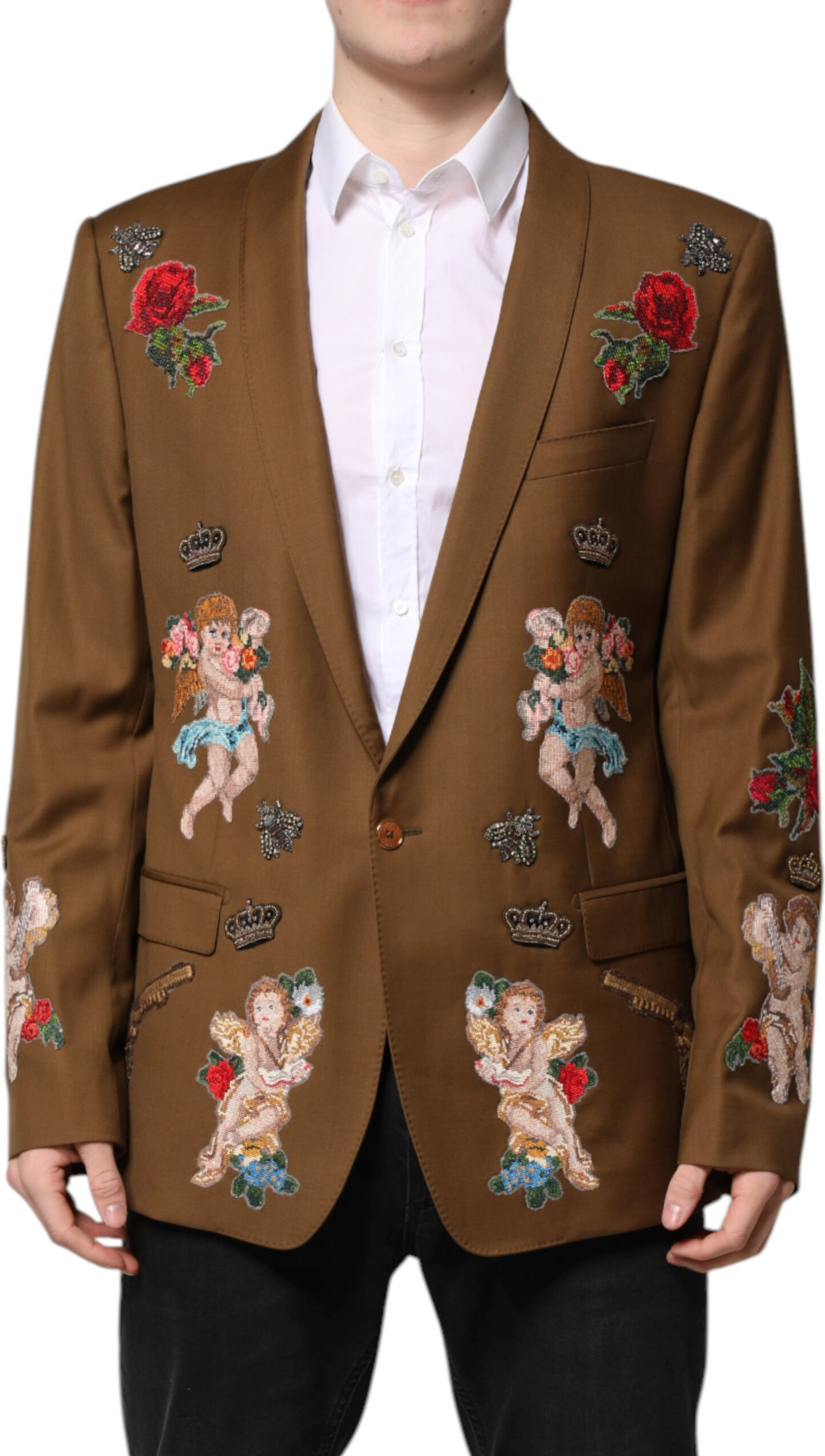 Пиджак Brown MARTINI Однобортный Dolce & Gabbana