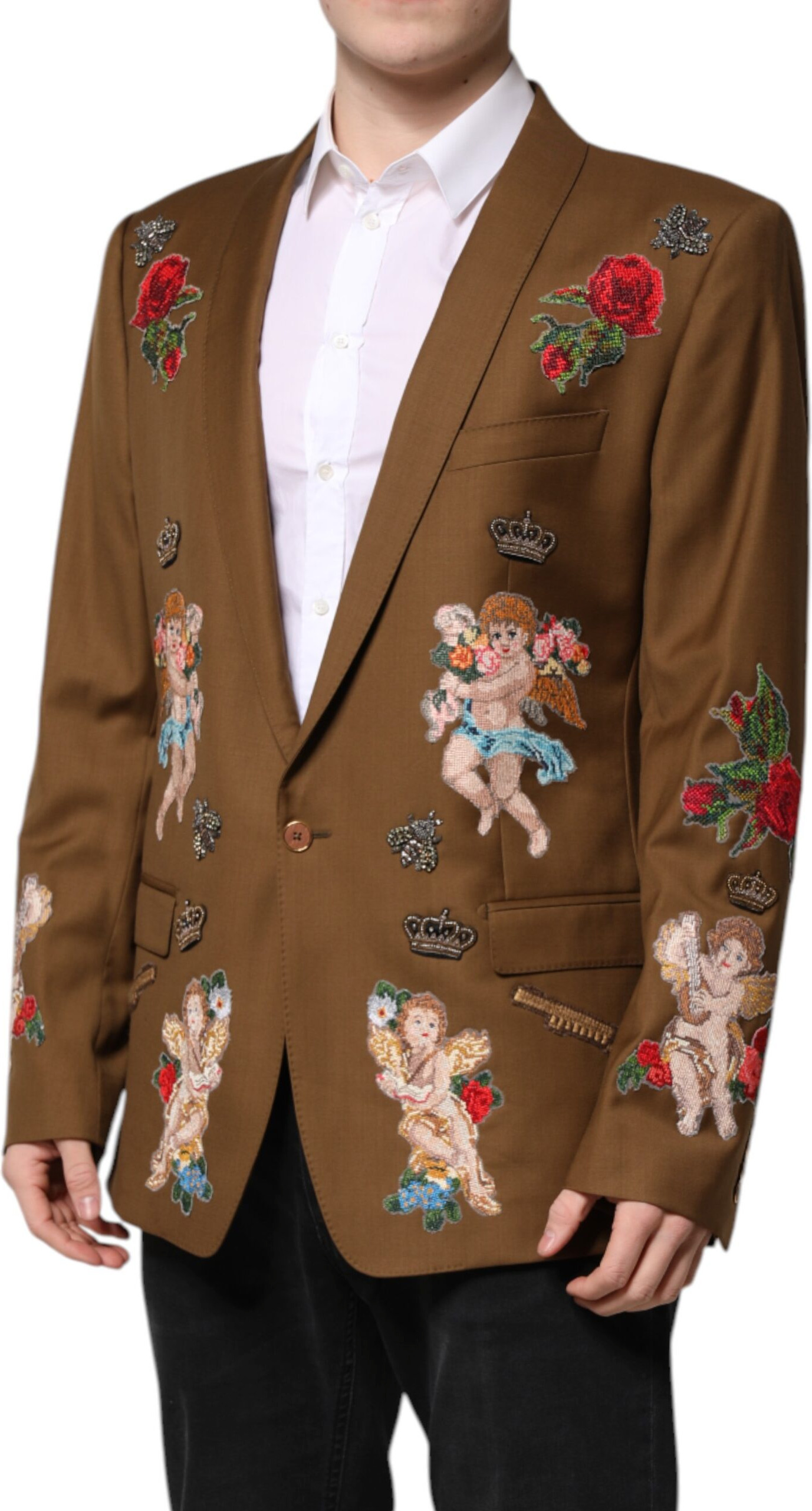 Пиджак Brown MARTINI Однобортный Dolce & Gabbana