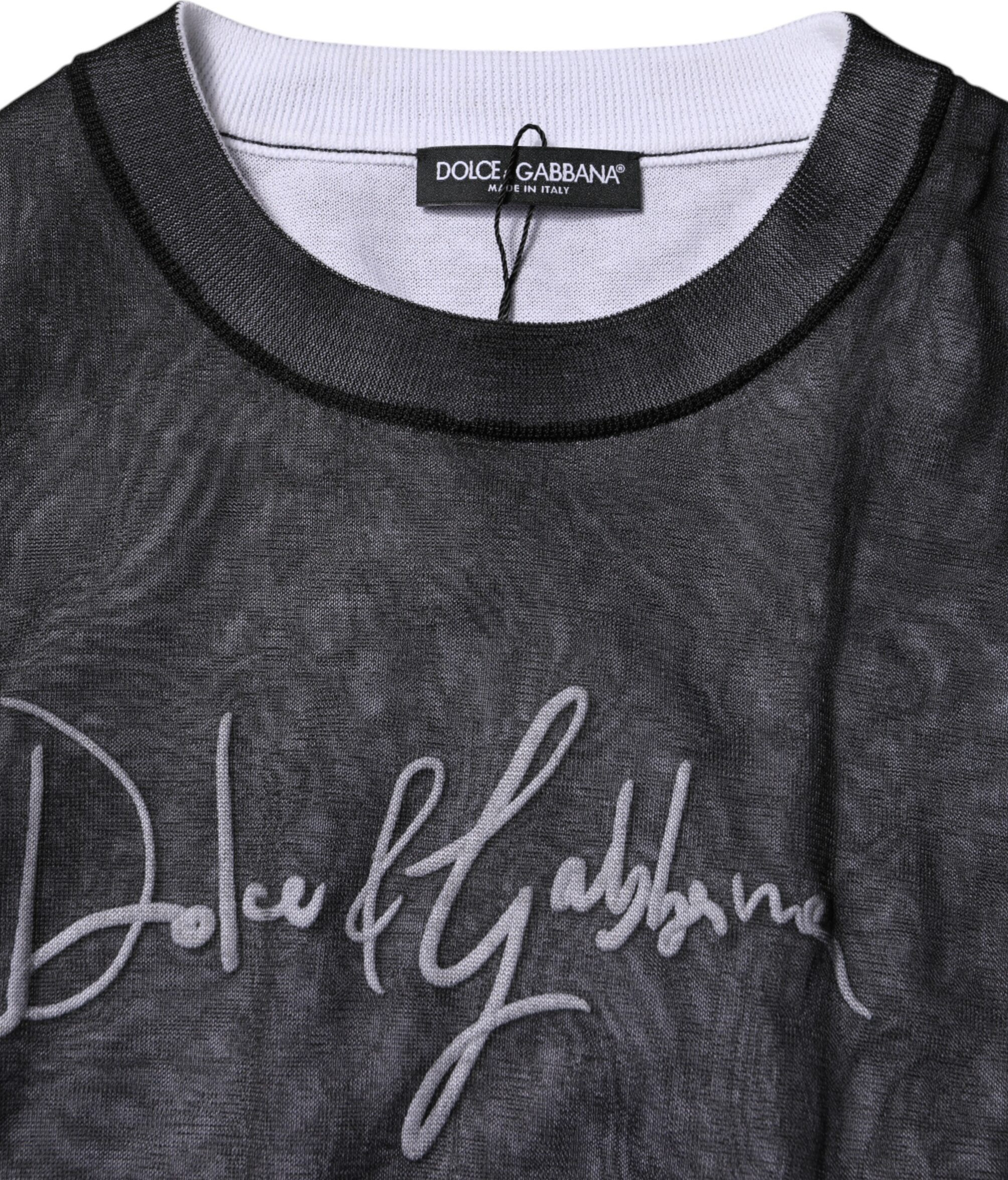 Свитер Dolce & Gabbana с черно-белым логотипом