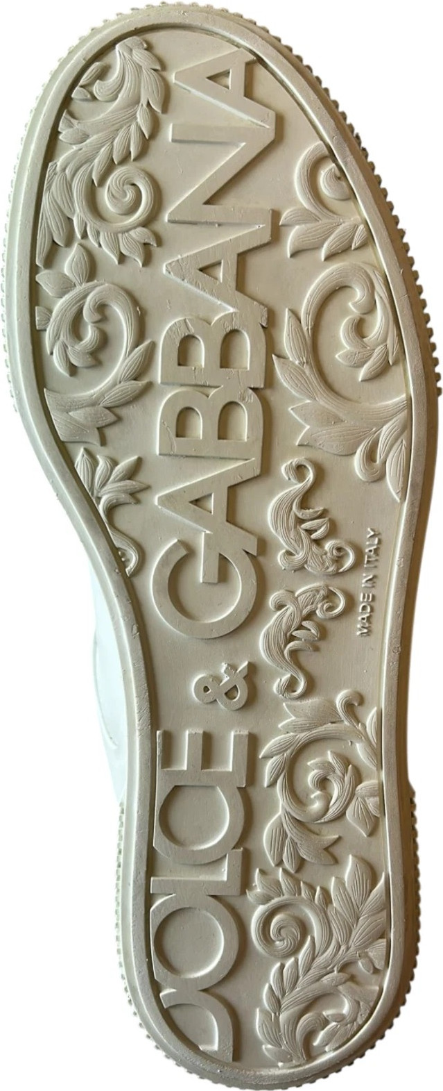 White Miami Leather Low Top Sneakers Shoes Dolce & Gabbana