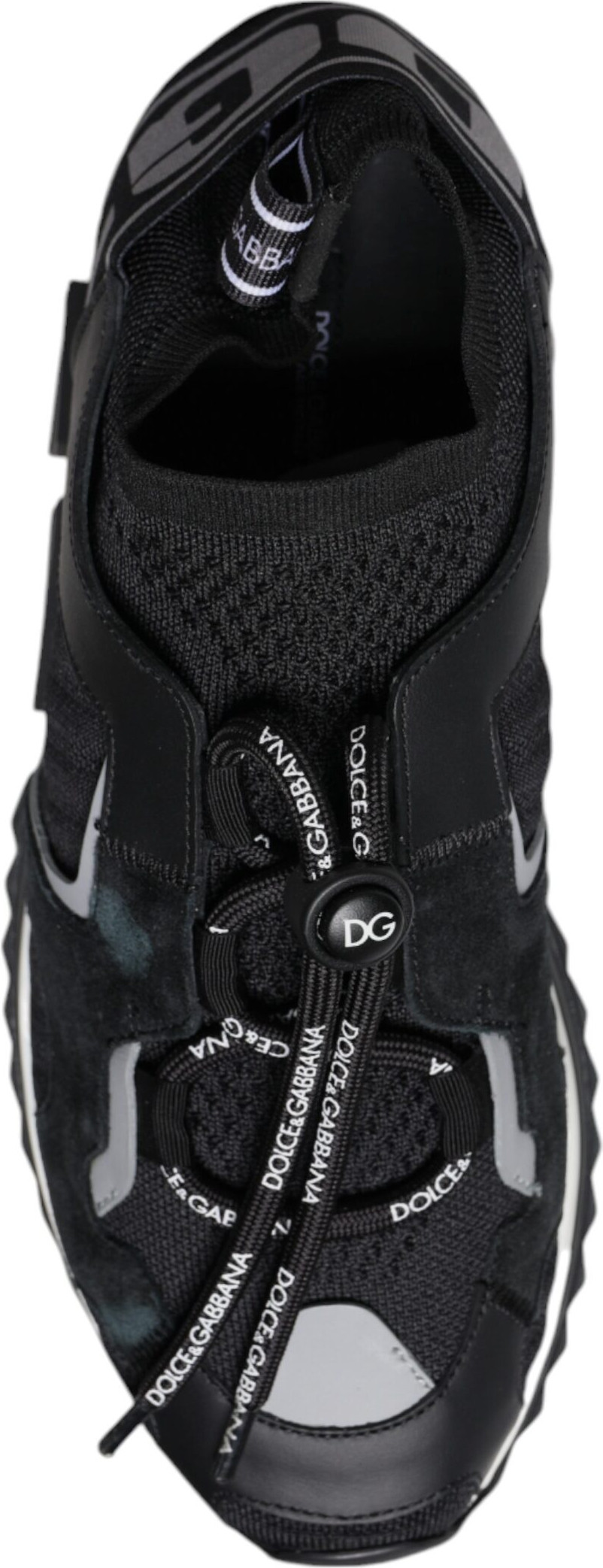 Black Mesh Sorrento Trekking Sneakers Shoes Dolce & Gabbana