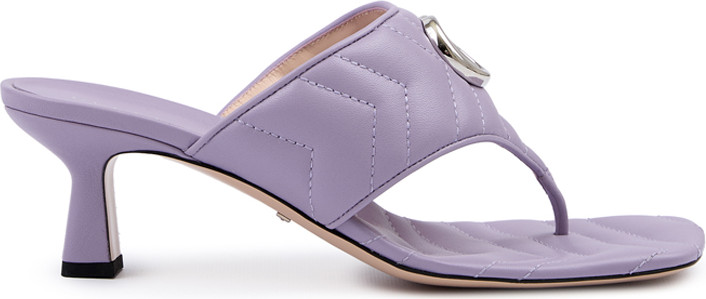 Босоножки Gucci Mystic Purple Nappa Charlotte Leather