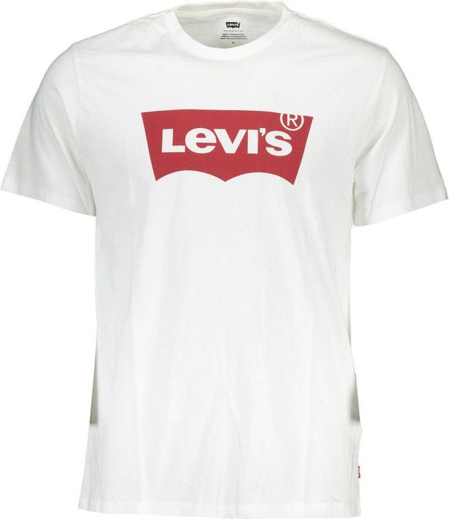 Белая хлопковая футболка Levi's
