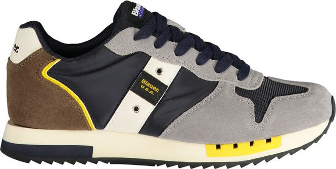 Серые кроссовки Blauer из полиэстера