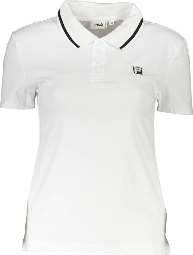 White Cotton Polo Shirt Fila