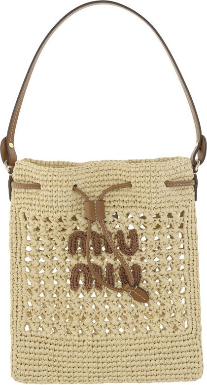 Handbag Miu Miu Raffia