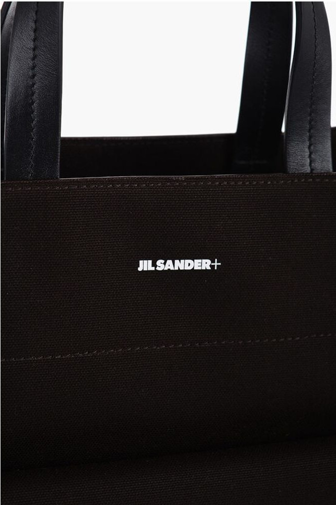 Tote Bag Jil Sander Brown Canvas Tote Bag
